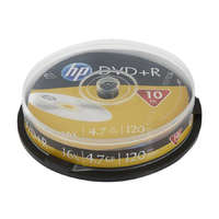 Hp DVD-R lemez, 4,7 GB, 16x, 10 db, hengeren, HP