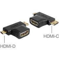 Delock Delock 65446 HDMI-A anya > HDMI-C + HDMI-D apa adapter