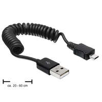 Delock Delock 83162 USB 2.0-A apa > Micro USB-B apa spirál kábel