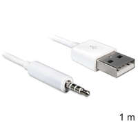 Delock Delock 83182 USB-A apa > sztereó jack 3.5 mm apa 4 pin iPod Shuffle 1 m kábel