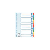 Esselte Regiszter, karton, A4, 10 részes, írható előlappal, ESSELTE "Standard", színes