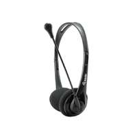 Equip Fejhallgató, mikrofonnal, vezetékes, 3,5 mm jack, EQUIP "Life", fekete