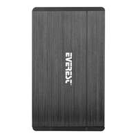 Everest Everest Külső HDD Ház 2.5" - HDC-270 (USB-A 2.0, Max.: 1TB, ezüst)