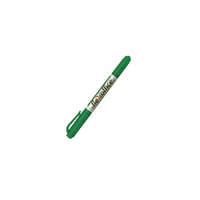 Flexoffice Alkoholos marker, 0,4/1,0 mm, kúpos, kétvégű, FLEXOFFICE "PM01", zöld