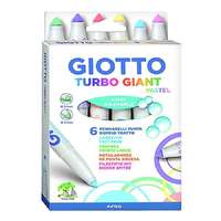 Giotto Filctoll GIOTTO Turbo Giant pasztell vastag 7,5mm akasztható 6db-os készlet