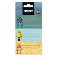 Street Füzetcímke STREET Robots 9 címke/csomag