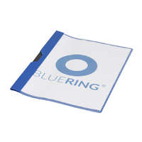 Bluering Gyorsfűző klip mappa A4, műanyag 30laphoz fém klippes Bluering® kék