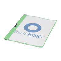Bluering Gyorsfűző klip mappa A4, műanyag 30laphoz fém klippes Bluering® zöld