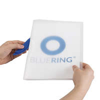 Bluering Gyorsfűző klip mappa A4, műanyag 30laphoz műanyag klippes Bluering® kék