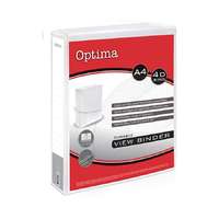 Optima Gyűrűskönyv OPTIMA panorámás A4 4gyűrű 38mm fehér