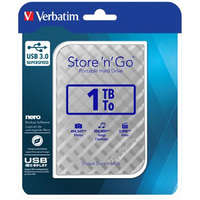 Verbatim 2,5" HDD (merevlemez), 1TB, USB 3.0, VERBATIM "Store n Go", ezüst
