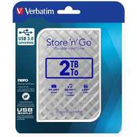 Verbatim 2,5" HDD (merevlemez), 2TB, USB 3.0, VERBATIM "Store n Go", ezüst