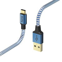 Hama Hama 178295 "Reflective" USB Type-C kék 1,5m adatkábel