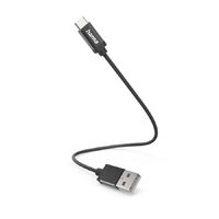 Hama Hama 201600 FIC E3 USB Type-C, 0,2m, fekete adatkábel