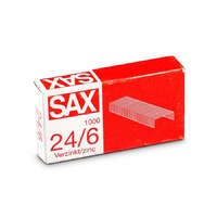 Sax Tűzőkapocs, 24/6, cink, SAX, 1000db/doboz