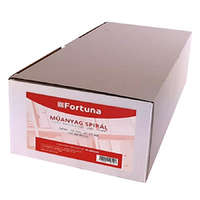 Fortuna Iratspirál műanyag FORTUNA 6mm 10-20 lap fehér 100/dob