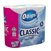 Ooops Toalettpapír, 3 rétegű, 4 tekercses, OOOPS "Classic", sensitive