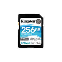 Kingston Kingston 256GB SD Canvas Go Plus (SDXC Class 10 UHS-I U3) (SDG3/256GB) memória kártya