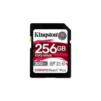 Kingston Kingston 256GB SD Canvas React Plus (SDXC Class 10 UHS-II U3) (SDR2/256GB) memóriakártya