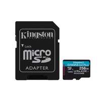 Kingston Kingston 256GB SD micro Canvas Go! Plus (SDXC Class 10 UHS-I U3) (SDCG3/256GB) memória kártya adapterrel