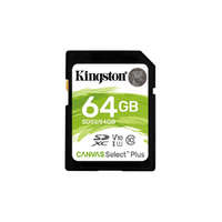 Kingston Kingston 64GB SD Canvas Select Plus (SDXC Class 10 UHS-I U1) (SDS2/64GB) memória kártya