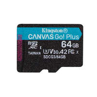 Kingston Kingston 64GB SD micro Canvas Go! Plus (SDXC Class 10 UHS-I U3) (SDCG3/64GBSP) memória kártya
