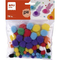 Apli Pom-pom, APLI "Creative", vegyes színek, 78db/cs