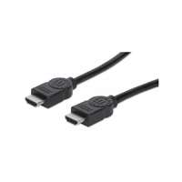 Manhattan Manhattan Kábel - HDMI to HDMI (Ethernet HEC, ARC, 3D, 4K, Shielded, 3m, Fekete)