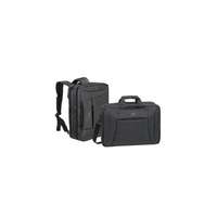 Rivacase Notebook táska, hátizsákká alakítható, 16", RIVACASE "Central 8290", fekete