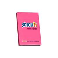 Stickn Öntapadó jegyzettömb STICK`N 76x51mm neon pink 100 lap
