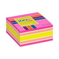 Stickn Öntapadó jegyzettömb STICK`N 76x76mm neon rózsaszín mix 400 lap