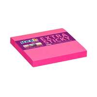 Stickn Öntapadó jegyzettömb STICK`N extra erős 76x76mm neon rózsaszín 90 lap