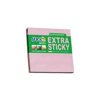 Stickn Öntapadó jegyzettömb STICK`N extra erős 76x76mm újrahasznosított pasztel rózsaszín 90 lap