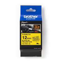 Brother Feliratozógép szalag, flexibilis ID, 12 mm x 8 m, BROTHER, "TZe-FX631" sárga-fekete