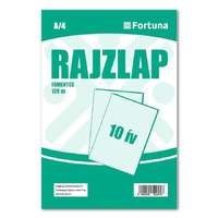 Fortuna Rajzlap famentes FORTUNA A4 120 gr 10 ív/csomag