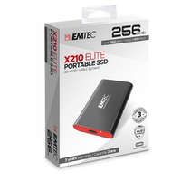 Emtec SSD (külső memória), 256GB, USB 3.2, 500/500 MB/s, EMTEC "X210"