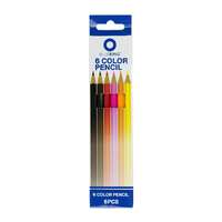 Bluering Színes ceruza készlet, hatszögletű Bluering® 6 klf. szín