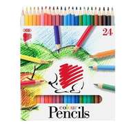 Ico Színes ceruza készlet, hatszögletű, ICO "Süni", 24 különböző szín