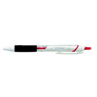 Uni Golyóstoll, 0,35 mm, nyomógombos, fehér tolltest, UNI "SXN-155 Jetstream", piros
