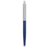 Zebra Golyóstoll, 0,24 mm, nyomógombos, ezüst színű klip, kék tolltest, ZEBRA "901", kék
