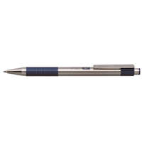 Zebra Golyóstoll, 0,24 mm, nyomógombos, rozsdamentes acél, kék tolltest, ZEBRA "F-301", kék