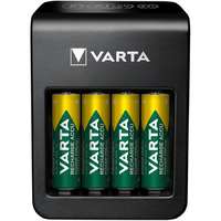 Varta Elemtöltő, AA/AAA/9V, 4xAA 2100 mAh, LCD kijelző, VARTA "Plug"