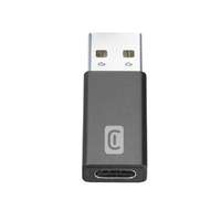 Cellularline Cellularline Cellulalrine USB to USB-C adapter for charging and data transfer, black