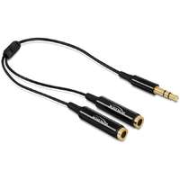 Delock DeLock Cable audio splitter stereo jack male 3.5mm 3 pin > 2 x stereo jack female 3.5mm 3 pin 25cm