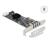 Delock DeLock PCI Express x4 Card to 4x external USB 3.2 Quad Channel Low Profile Form Factor