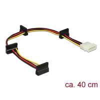 Delock DeLock Power Molex 4 pin plug > 4x SATA 15 pin receptacle 40cm cable