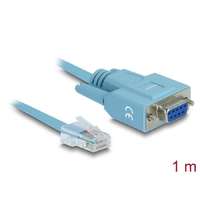 Delock DeLock RS-232 DB9 female > 1x Serial RS-232 RJ45 male Adapter 1m Blue