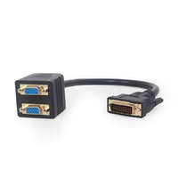 Gembird Gembird Passive DVI-I male to dual VGA female splitter cable 0,3m Black