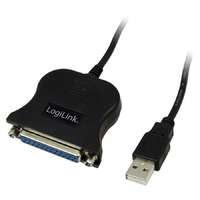 Logilink Logilink UA0054A USB to D-SUB 25 cable adapter 1,8m Black