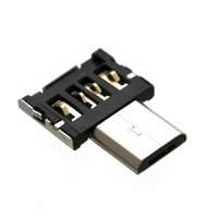 Fixed FIXED miniatűr micro USB adapter OTG (On-The-Go) funkcióval, tok, USB 2.0, fekete